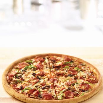 Papa Johns Pizza - Large Works. Pepperoni, Canadian bacon, spicy Italian sausage, onions, green peppers, mushrooms and black olives. - Pizza Near Me - Great Falls, Montana Papa Johns Pizza - Large Works. Pepperoni, Canadian bacon, spicy Italian sausage, onions, green peppers, mushrooms and black olives. - Pizza Near Me - Great Falls, Montana