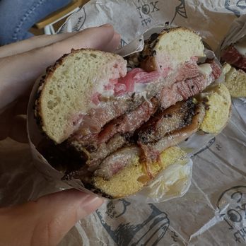 The Lox - Pastrami Sandwich (extra pastrami) - Breakfast & Brunch Near Me - Columbus, Ohio The Lox - Pastrami Sandwich (extra pastrami) - Breakfast & Brunch Near Me - Columbus, Ohio