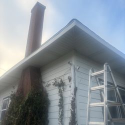 PourDawgz - Facia and soffit roof was sinking in around chimney so i fixed the underside to bring support back to rafters