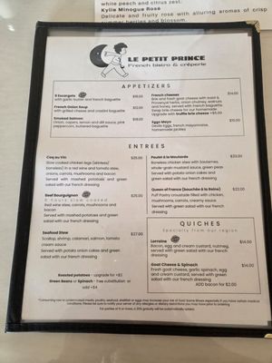 Menu photo 2 Le Petit Prince Henderson, NV Menu photo 2 Le Petit Prince Henderson, NV