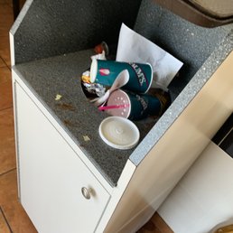 Overflowing trash bins Overflowing trash bins
