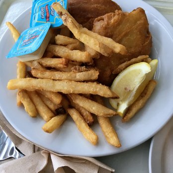 Ikea - fish and chips with tartare sauce and lemon wedge - Furniture Stores Near Me - Boucherville, Quebec