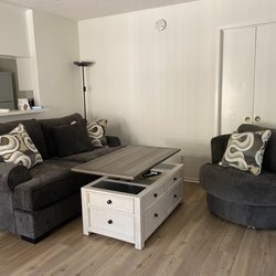 LA Popular Furniture - Love Seat/Swivel combo & lift top coffee table