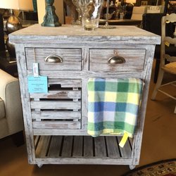 Fun Finds & Designs - Cute small kitchen island or multi use table.