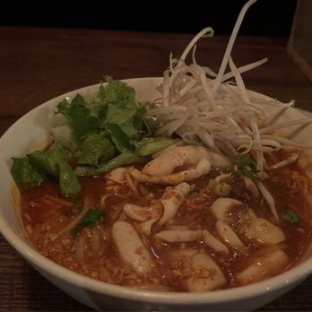 Kuay Tiew Noodles & More - Kuay Tiew Tom Yum Dinner - Squid - Thai Near Me - Somerville, New Jersey Kuay Tiew Noodles & More - Kuay Tiew Tom Yum Dinner - Squid - Thai Near Me - Somerville, New Jersey