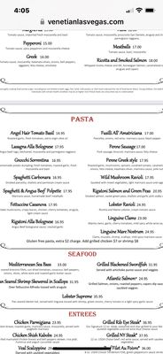 Menu photo 2 Casanova Las Vegas, NV Menu photo 2 Casanova Las Vegas, NV