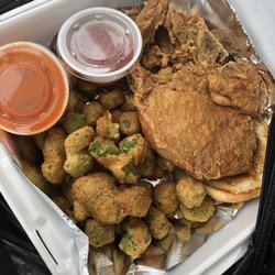 Fried Porkchop & Fried Okra