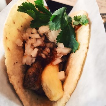 Oyamel - pork belly taco with pineapples and smokey sauce - Mexican Near Me - Washington, DC, District of Columbia Oyamel - pork belly taco with pineapples and smokey sauce - Mexican Near Me - Washington, DC, District of Columbia