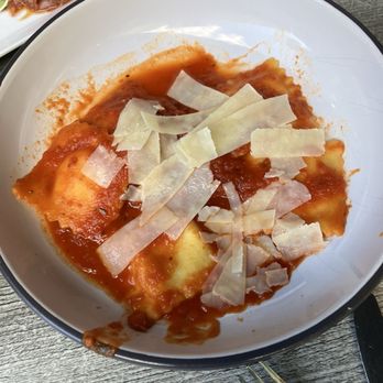 Glass Wine Bar Kitchen - three cheese ravioli - Tapas/Small Plates Near Me - Hawley, Pennsylvania Glass Wine Bar Kitchen - three cheese ravioli - Tapas/Small Plates Near Me - Hawley, Pennsylvania