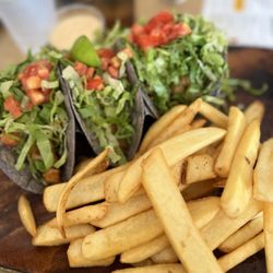 Highway Inn - Catch of the day tacos with a choice side