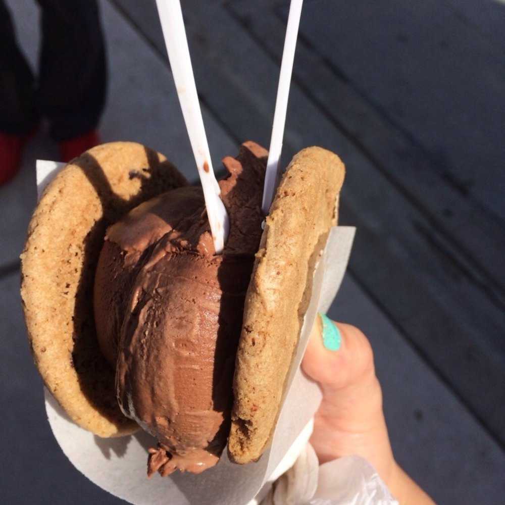 Coolhaus - S'mores cookie with Nutella ice cream - Street Vendors Near Me