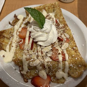 Loaded Cafe - Strawberry Almond Cream Cheesecake - American Near Me - Placentia, California Loaded Cafe - Strawberry Almond Cream Cheesecake - American Near Me - Placentia, California