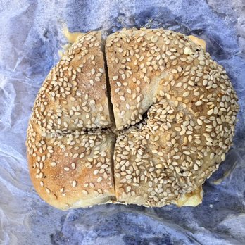 Absolute Bagels - 2 eggs, sausage, and cheese on sesame bagel - Bakeries Near Me - New York, New York Absolute Bagels - 2 eggs, sausage, and cheese on sesame bagel - Bakeries Near Me - New York, New York