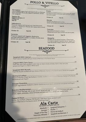 Menu photo 3 Villa Tuscanna North Myrtle Beach, SC Menu photo 3 Villa Tuscanna North Myrtle Beach, SC