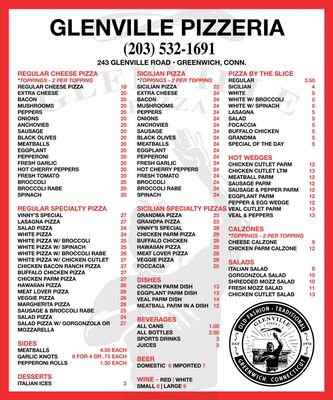 Menu photo 5 Glenville Pizza Greenwich, CT Menu photo 5 Glenville Pizza Greenwich, CT