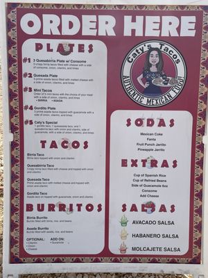 Menu photo 2 Caty’s Tacos San Antonio, TX