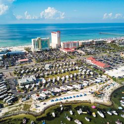 Pensacola Beach Rv Resort - We are located on a barrier island so you can't walk to far with out reaching water.
