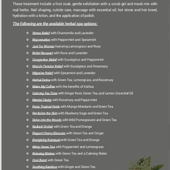 H2K Nail Spa - The spa pedicure menu is amazing! - Nail Salons Near Me - Covington, Louisiana