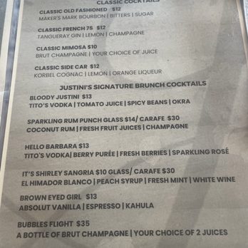 JusTini’s - Cocktail Menu - Seafood Near Me - New Orleans, Louisiana JusTini’s - Cocktail Menu - Seafood Near Me - New Orleans, Louisiana