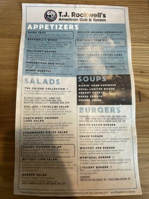 Menu photo 3 T J Rockwell's Mechanicsburg, PA