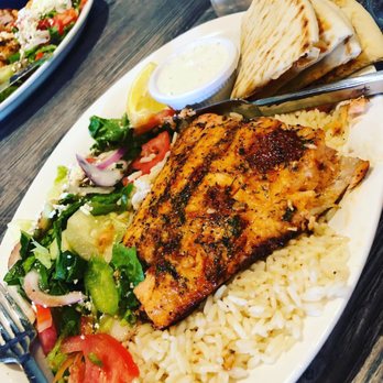 Cafe Agora - Salmon plate - Turkish Near Me - Atlanta, Georgia