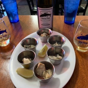Seattle Fish Company - Oyster Shooter - Seafood Markets Near Me - Seattle, Washington