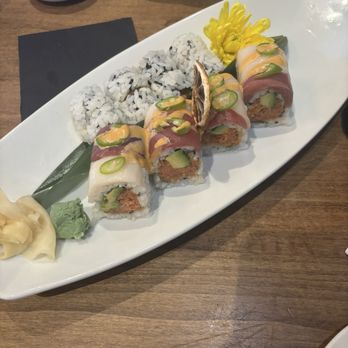 The Blue Sushi - Yellowtail Roll and Kiss of Fire Roll - Sushi Bars Near Me - Columbus, Ohio The Blue Sushi - Yellowtail Roll and Kiss of Fire Roll - Sushi Bars Near Me - Columbus, Ohio