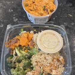 Green Fork & Straw - Blair Bowl and a Cajun Girl Chicken Salad