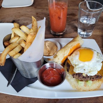 Chambers - Brunch burger.. nom nom! - New American Near Me - San Francisco, California