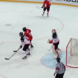Bossard Arena - Switzerland on a power play.