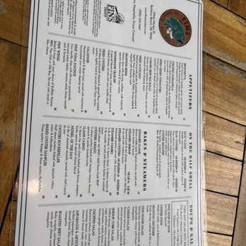 FINS Ale House & Raw Bar - Menu - Seafood Near Me - Bethany Beach, Delaware FINS Ale House & Raw Bar - Menu - Seafood Near Me - Bethany Beach, Delaware