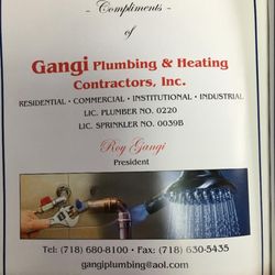 Gangi Plumbing & Heating Contractors