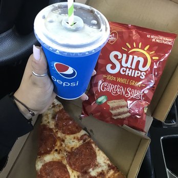 Brickhouse Pizza - Pepperoni slice, chips and a drink - Pizza Near Me - Whittier, California