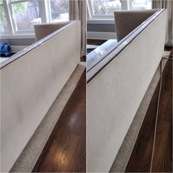 Haugland Brother's Carpet & Floor Care - Back of couch - before & after