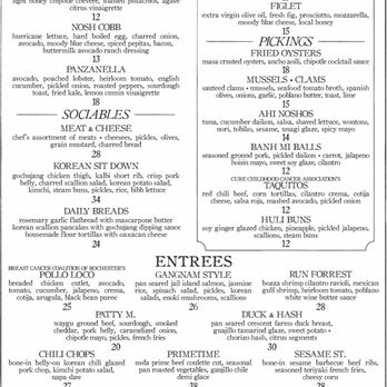 Nosh - Dinner menu - New American Near Me - Rochester, New York Nosh - Dinner menu - New American Near Me - Rochester, New York