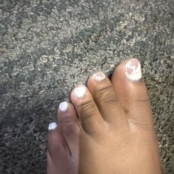 Envy Nails & Spa - You can see where she started taking polish off 2 nails but even from the other 3 you can see how messy it looked