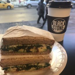 Egg whites, kale and avocado on ww toast plus a dark roast! Yes! Egg whites, kale and avocado on ww toast plus a dark roast! Yes!