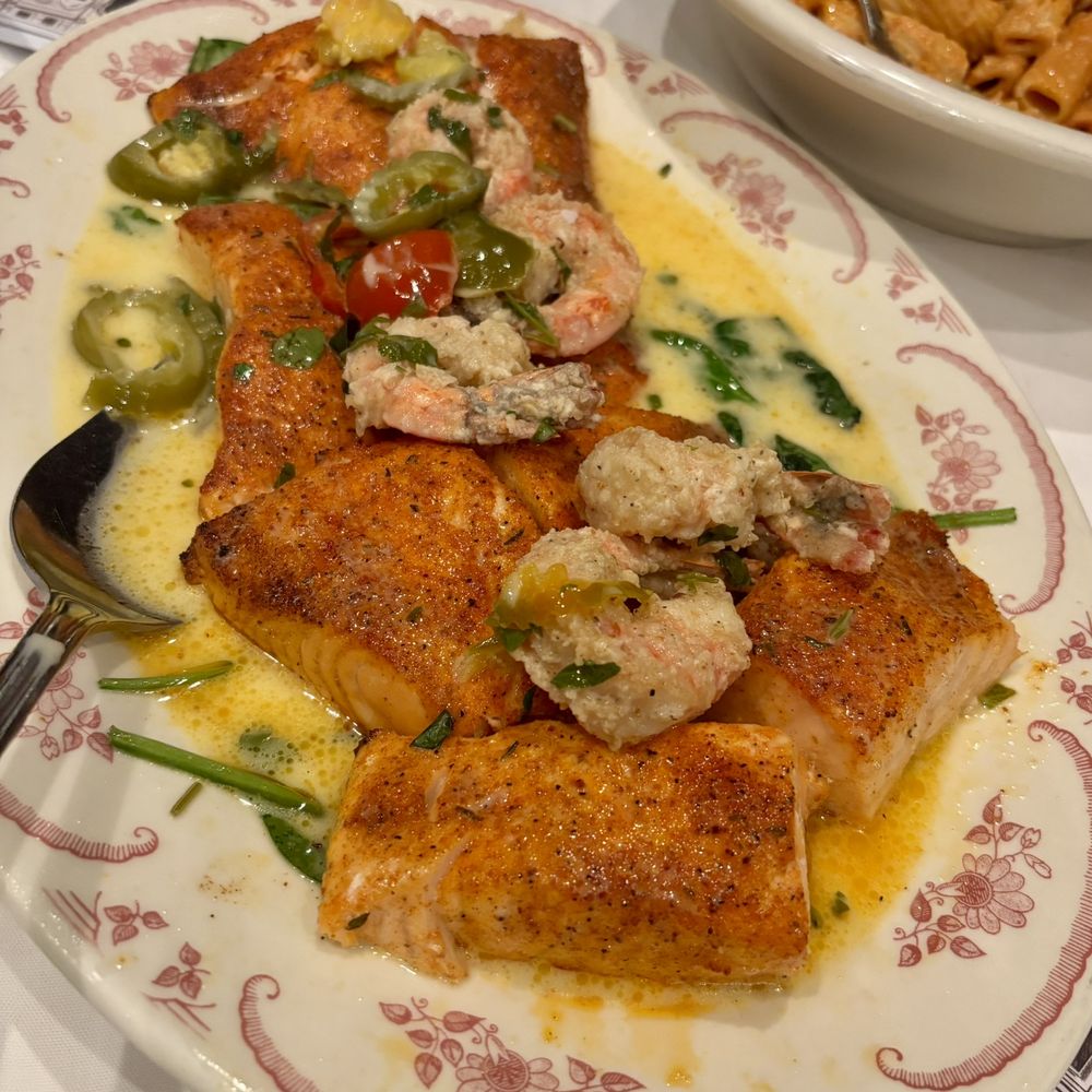 Maggiano's Little Italy - salmon - Italian Near Me - Austin, Texas Maggiano's Little Italy - salmon - Italian Near Me - Austin, Texas