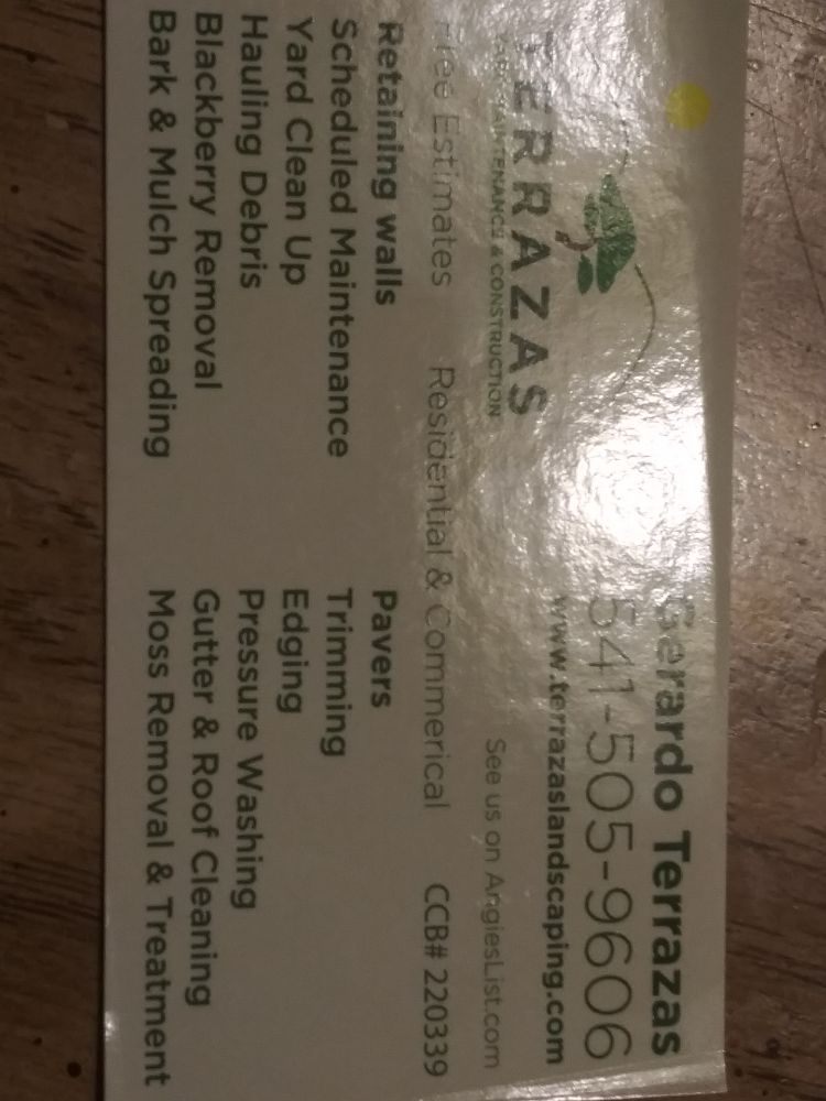 Terrazas Yard Maintenance & construction - tree service in Eugene, OR