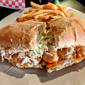 Calamari's Squid Row - Boom boom shrimp grinder - American Near Me - Erie, Pennsylvania Calamari's Squid Row - Boom boom shrimp grinder - American Near Me - Erie, Pennsylvania