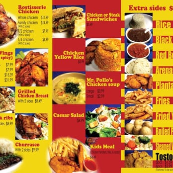 Mr Pollo - The menu varies at locations. But this is pretty much it. - Peruvian Near Me - West Covina, California