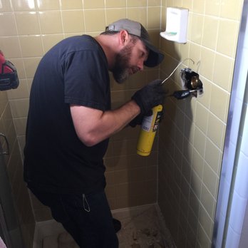 Accomplished Plumbing Services - Mike doing a new shower faucet for me since our 30+ year old faucet stopped working. - Plumbing Near Me - Garden City, Michigan Accomplished Plumbing Services - Mike doing a new shower faucet for me since our 30+ year old faucet stopped working. - Plumbing Near Me - Garden City, Michigan