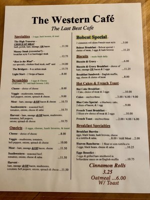 Menu photo 7 Western Cafe Bozeman, MT Menu photo 7 Western Cafe Bozeman, MT