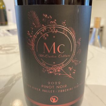 McCarter Cellars - Forcini Vineyard Pinot Noir - Wine Tasting Room Near Me McCarter Cellars - Forcini Vineyard Pinot Noir - Wine Tasting Room Near Me