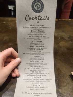 Menu photo 2 Albuquerque Distilling Albuquerque, NM