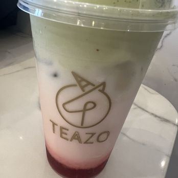 Teazo - The Matcha looks berry berry good - Bubble Tea Near Me - San Francisco, California