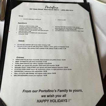 Portofino - Menu - Italian Near Me - New Haven, Connecticut Portofino - Menu - Italian Near Me - New Haven, Connecticut