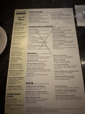 Menu photo 1 Polaris Grill Columbus, OH