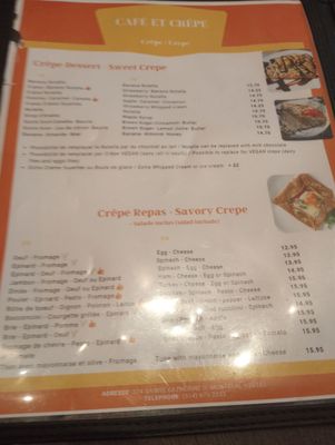 Menu photo 2 Café et Crêpe Montreal, QC Menu photo 2 Café et Crêpe Montreal, QC