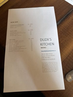 Menu photo 6 Duza's Kitchen Payson, AZ